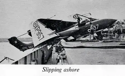Sea Vixen 'slipping ashore'